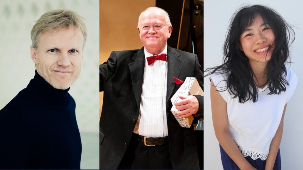 Fra venstre: Håvard Gimse, prof. Jiri Hlinka og Julie Ye er blant bidragsyterne under Klaverkonferansen 2023.